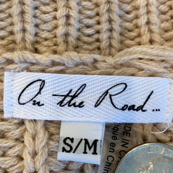 On the Road Distressed Color Block V-Neck Sweater Size S/M - Picture 9 of 16